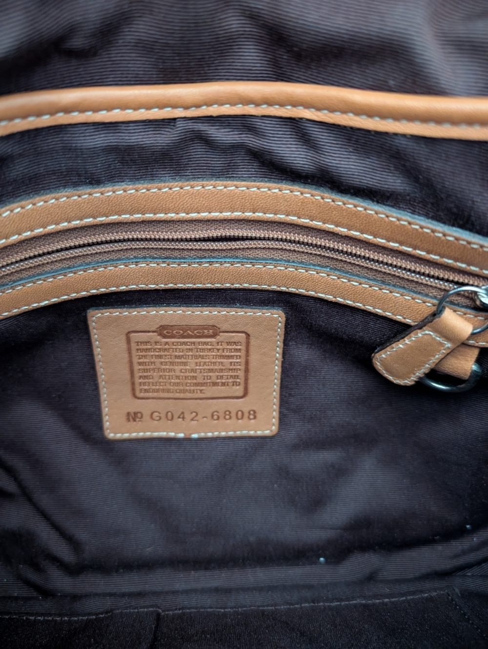 Coach Tan Signature Soho Canvas Saddle Shoulder Bag-Large - Picture 2 of 12